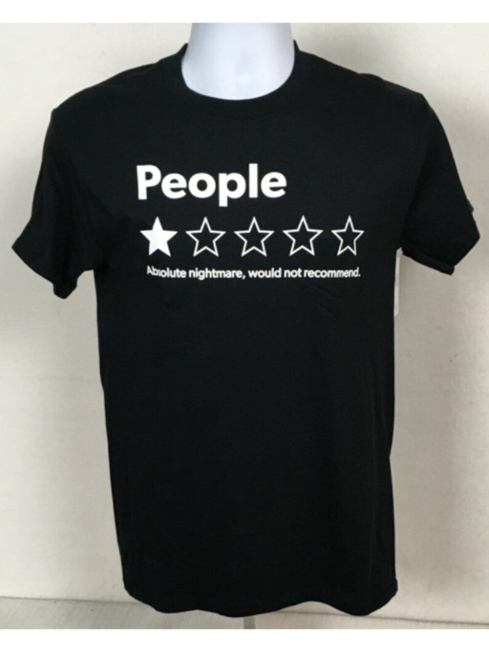 DOM T shirt Unisex Size S 34 People Absolute Nightmare Would Not Recommend New
